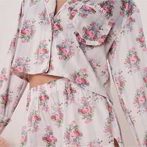 NWT For Love & Lemons Pajama set